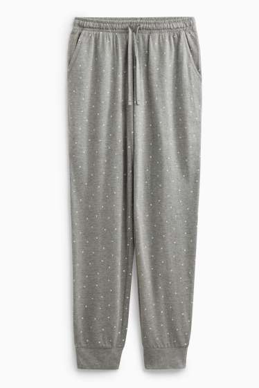 Dona - Pantalons de pijama - de piquets - gris clar