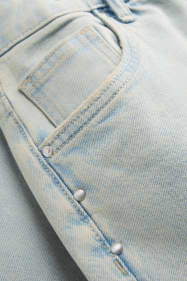 Children Girls - Wide leg jeans - light blue