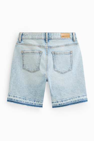 Copii - Fete - Pantaloni scurți denim - albastru deschis