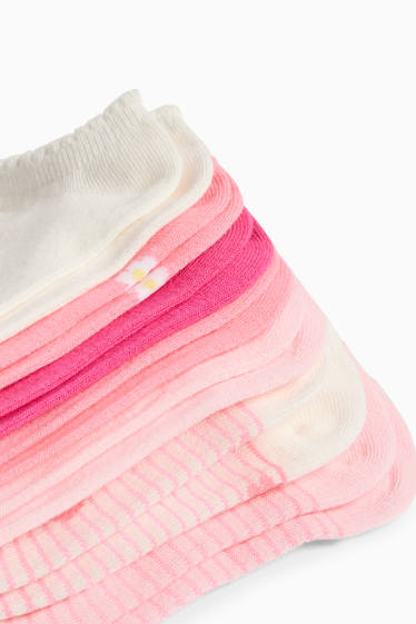 Kinder Mädchen - Multipack 7er - Blümchen - Baby-Socken mit Motiv - rosa