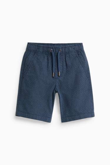 Kinder Buben - Bermudas - strukturiert - dunkelblau