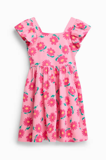 Children Girls - Floral - dress - pink