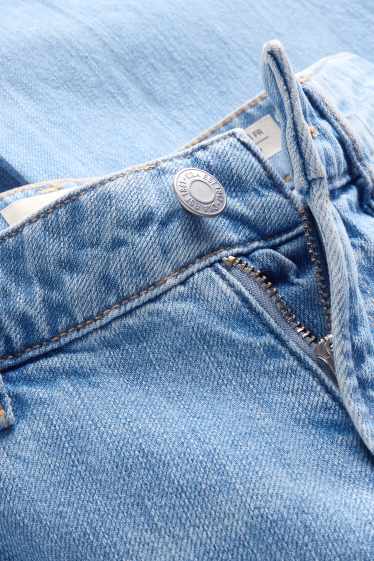 Damen - Baggy Jeans - Mid Waist - helljeansblau