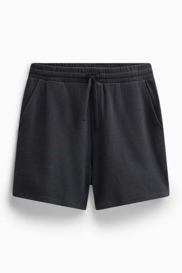 Heren - Sweatshorts - zwart