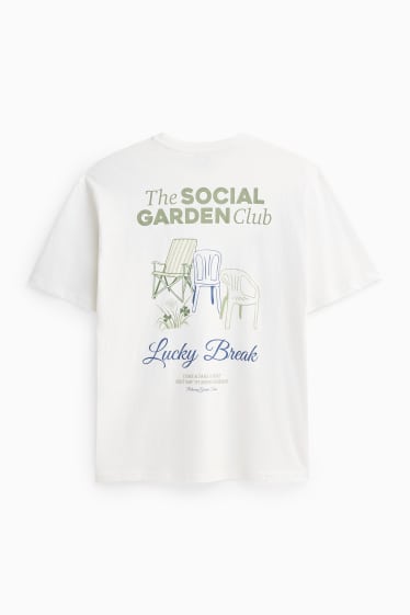 Femmes - T-shirt - Oversize - blanc