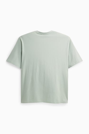 Heren - T-shirt - relaxed fit - lichtgroen