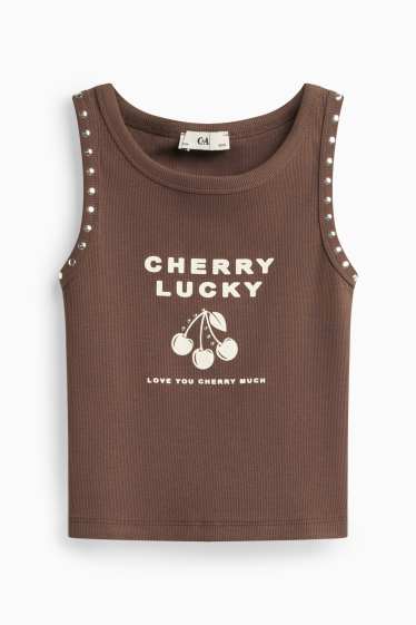 Children Girls - Vest - brown