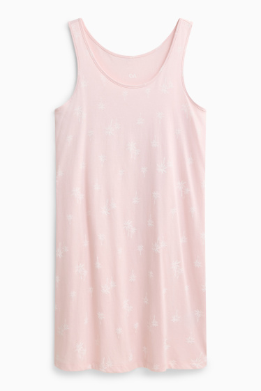 Femei - Cămașă de noapte - cu model - roz