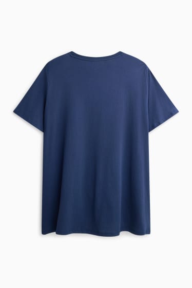 Dames - T-shirt - regular fit - donkerblauw