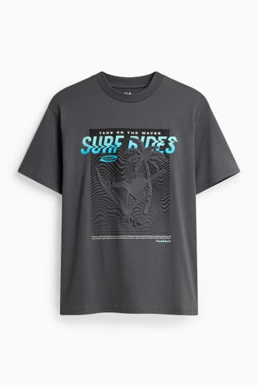 Kinder Jungen - Surf - Kurzarmshirt - schwarz