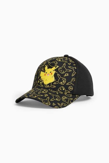 Kinder Jungen - Pokémon - Pikachu - Baseballcap - schwarz