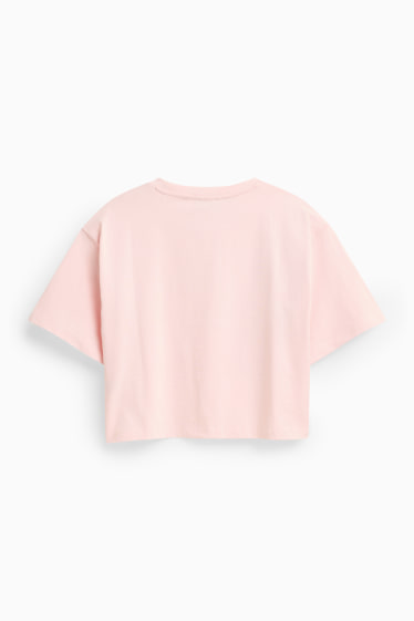 Dames - T-shirt - relaxed fit - roze
