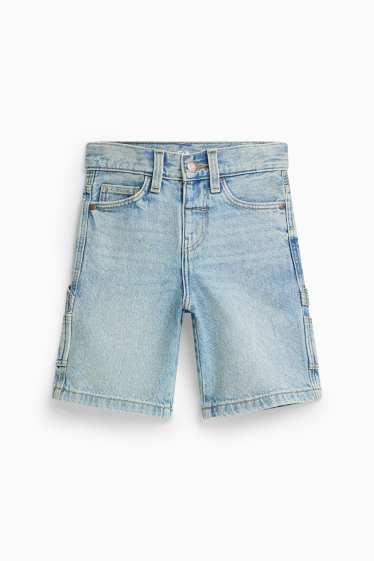 Kinder Jungen - Jeans-Bermudas - hellblau