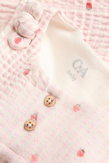 Bebeluși - fete - Căpșune - top bebeluși - structurat - roz