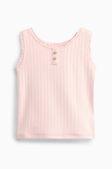 Bébés filles - Haut en Pointelle pour bébé - rose