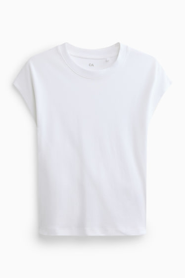 Women - Basic T-shirt - regular fit - white