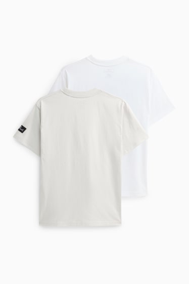 Enfants garçons - Lot de 2 - Les Simpsons - T-shirt - blanc