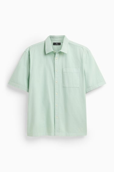Men - Shirt - relaxed fit - kent collar - light green