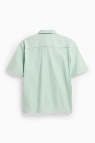 Men - Shirt - relaxed fit - kent collar - light green