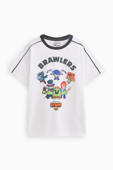 Children Boys - Brawl Stars - short sleeve T-shirt - white
