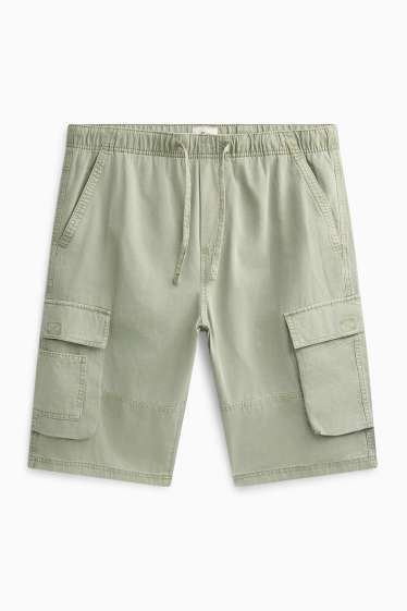 Uomo - Shorts cargo - verde