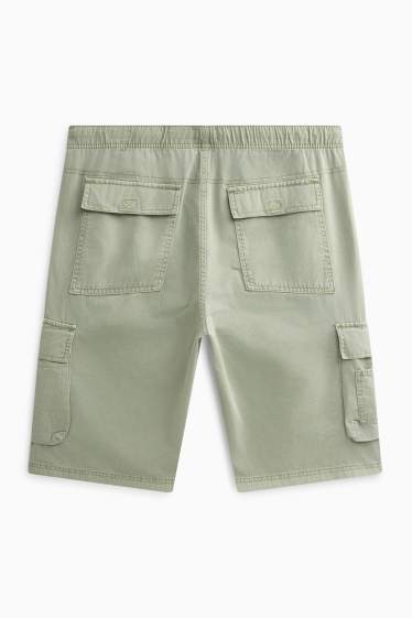 Uomo - Shorts cargo - verde