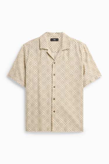 Men - Shirt - beige