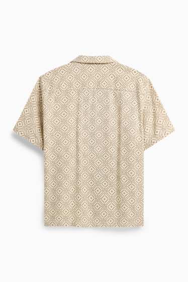 Men - Shirt - beige