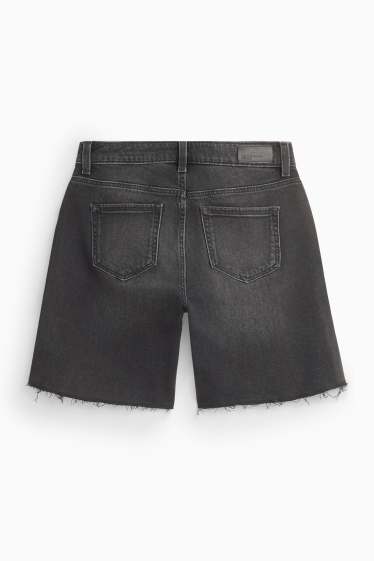 Kinder Mädchen - Jeans-Shorts - schwarz