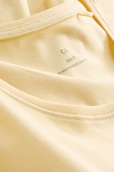 Damen - T-Shirt - Slim Fit - gelb