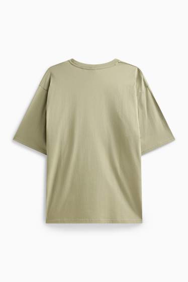 Uomo - T-shirt - oversize - verde chiaro