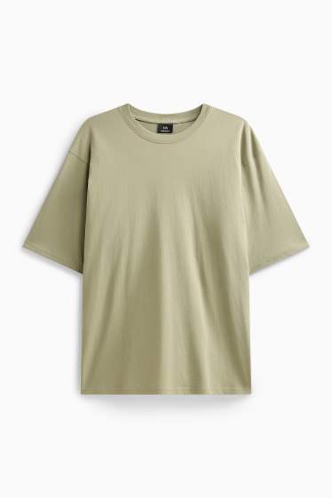 Uomo - T-shirt - oversize - verde chiaro