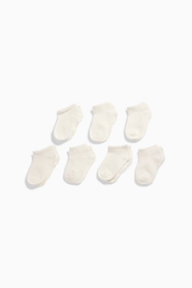 Baby Mädchen - Multipack 7er - Sneakersocken - weiß