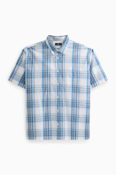 Uomo - Camicia - blu