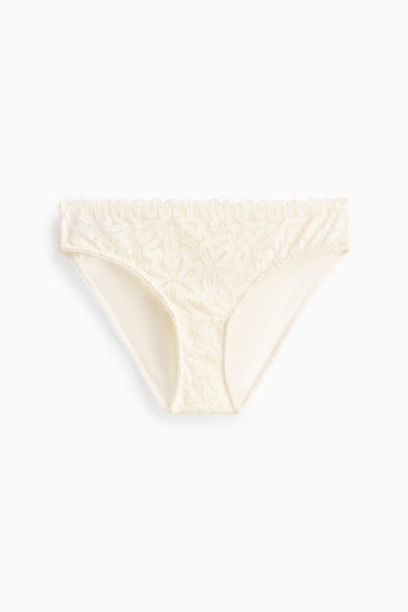 Dames - Slip - crème wit