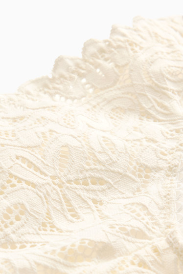 Dames - Slip - crème wit