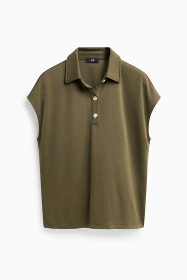 Damen - Poloshirt - Regular Fit - khaki