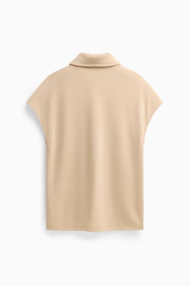 Damen - Poloshirt - Regular Fit - hellbeige