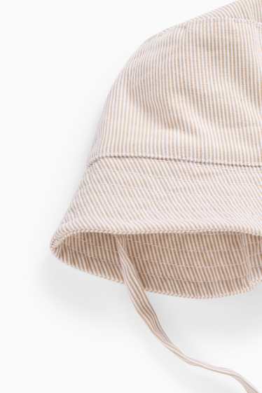 Nadó nen - Lleopard - barret per a nadó - de ratlles - beix