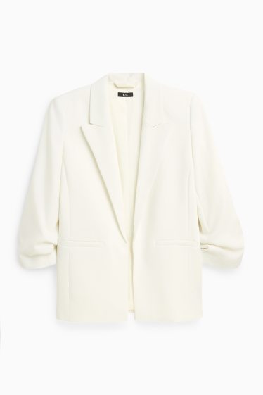 Femmes - Blazer de bureau - regular fit - blanc