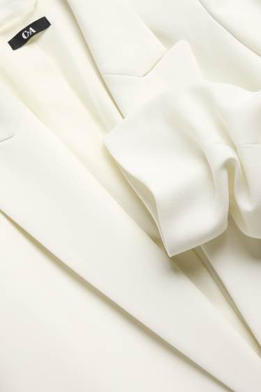 Femmes - Blazer de bureau - regular fit - blanc