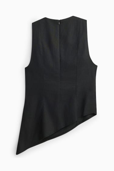 Damen - Blusentop - schwarz