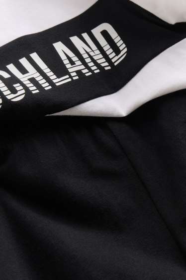 Děti - chlapci - Pyžamo s šortkami - černá/bílá