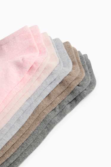 Damen - Multipack 5er - Sneakersocken - rosa