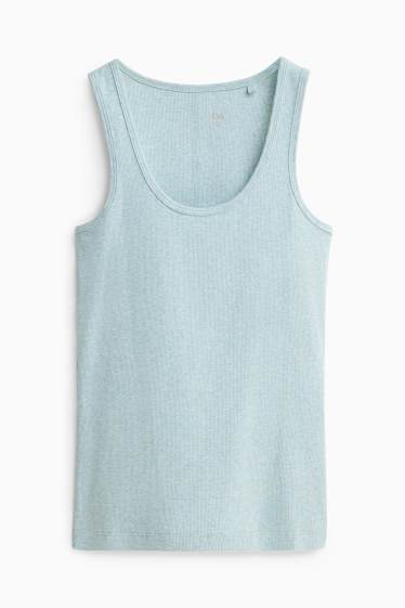 Women - Top - ribbed - blue
