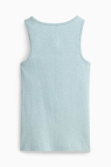 Women - Top - ribbed - blue