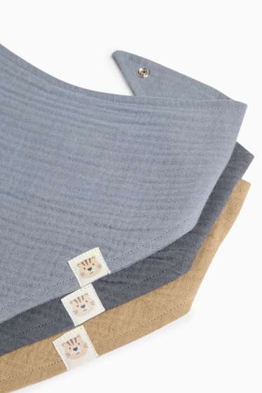 Unisexe - Bavoir bébé - marron clair