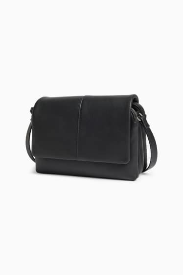 Dámské - Taška přes rameno - imitace kůže - černá