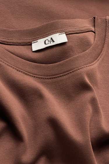 Damen - T-Shirt - Relaxed Fit - braun