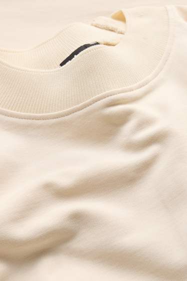 Damen - T-Shirt - Regular Fit - cremefarben